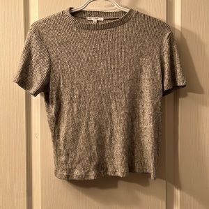 Antistar Grey Ribbed T-Shirt
